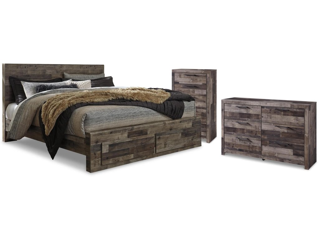 Derekson King Storage Bed, Dresser and Chest - main image