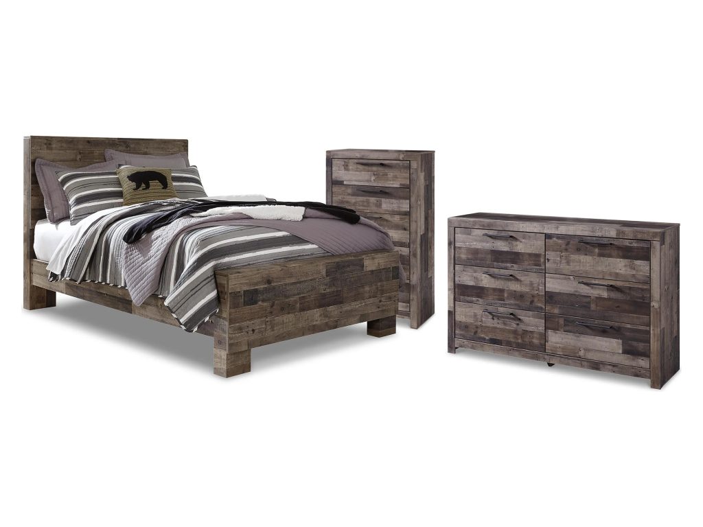 Derekson Full Panel Bed, Dresser and Chest - main image