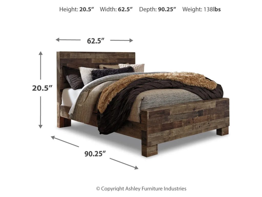 Derekson Queen Panel Bed, Dresser and Mirror - image 4