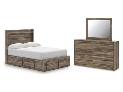 Elbrim Full Panel Storage Bed, Dresser and Mirror
