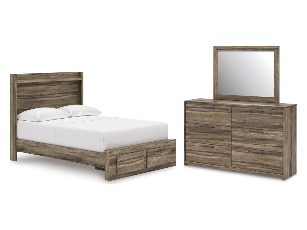 Elbrim Full Panel Storage Bed, Dresser and Mirror - main image