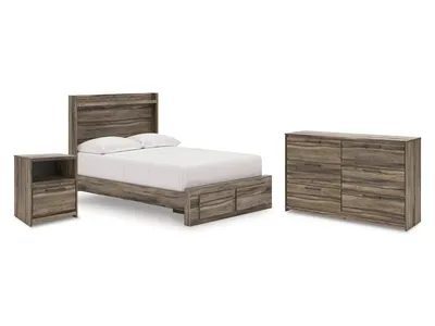 Elbrim Full Storage Bed, Dresser and Nightstand