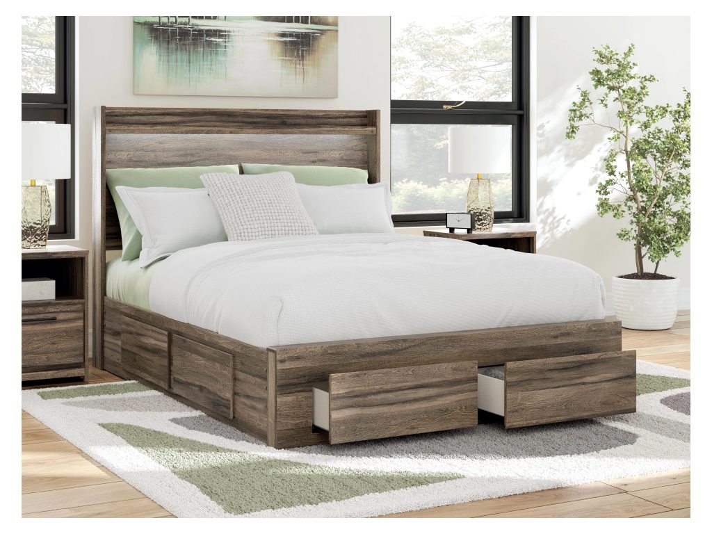 Elbrim Queen Panel Storage Bed, Dresser and Mirror - image 18
