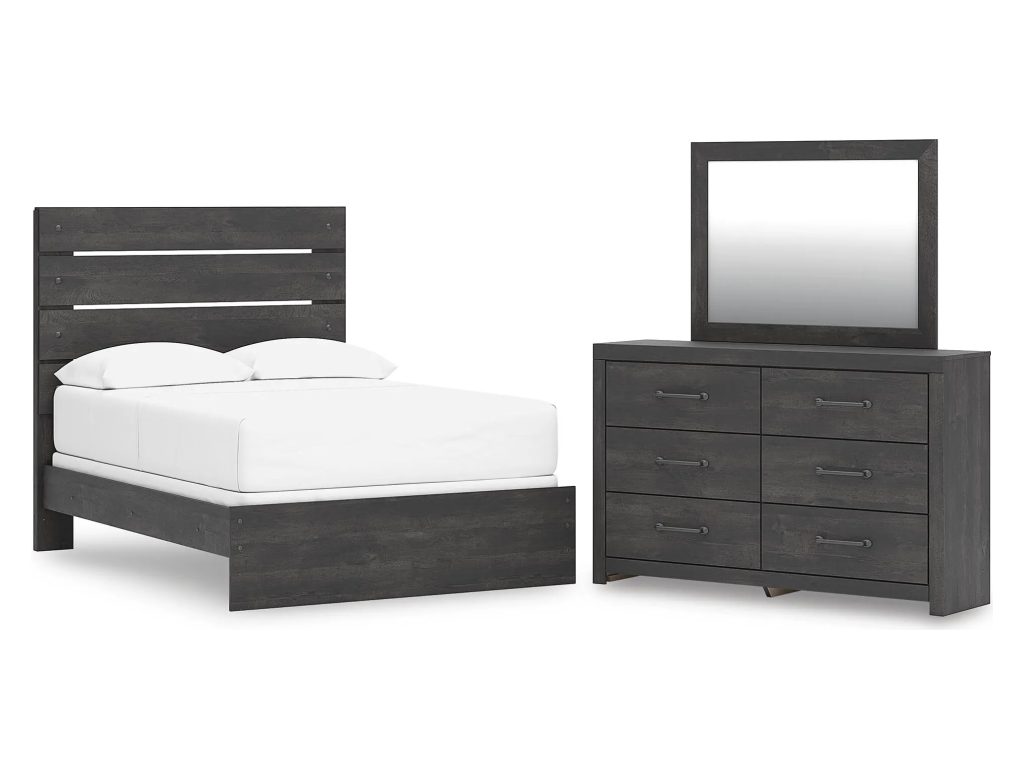 Hollivern Full Panel Bed, Dresser and Mirror - main image