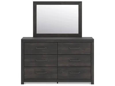 Hollivern Queen Panel Bed, Dresser and Mirror