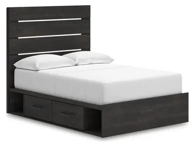Hollivern Full Panel Bed with Storage