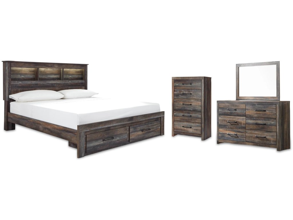 Drystan King Storage Bed, Dresser, Mirror and Chest - main image