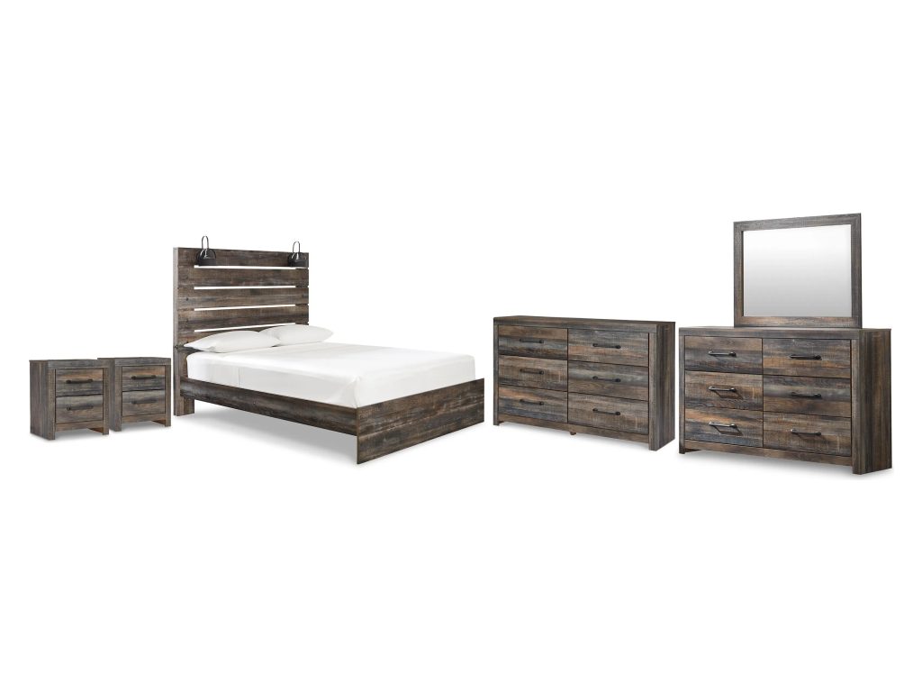 Drystan Queen Panel Bed, 2 Dressers, Mirror and 2 Nightstands - main image
