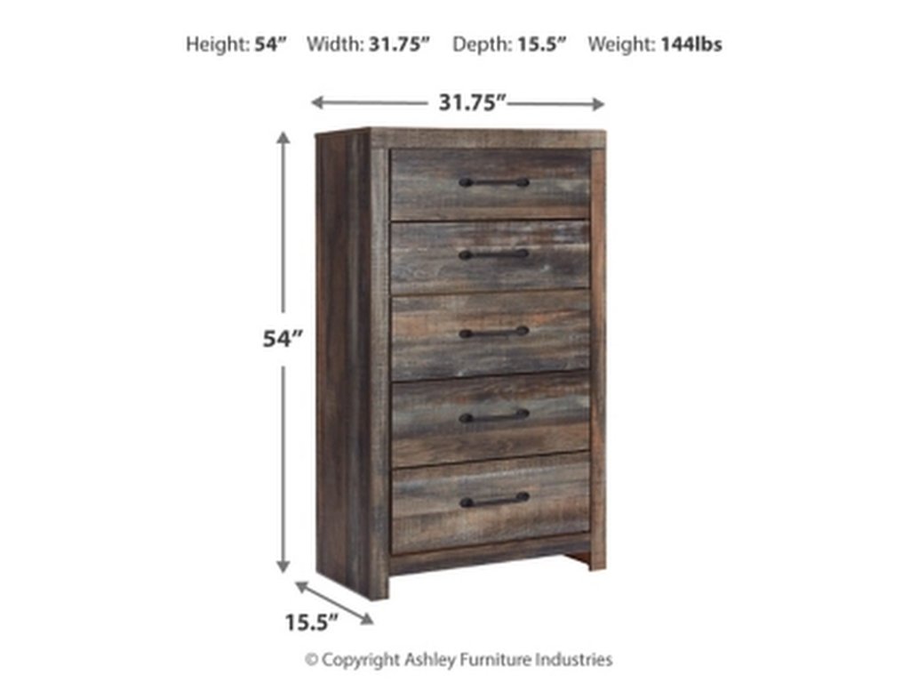 Drystan King Bookcase Storage Bed, Dresser, Mirror, Chest and 2 Nightstands - image 4