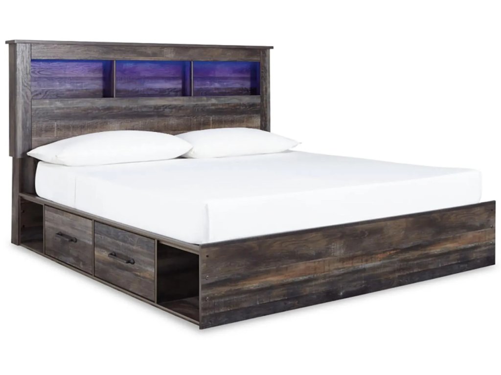 Drystan King Bookcase Storage Bed, Dresser, Mirror, Chest and 2 Nightstands - image 5