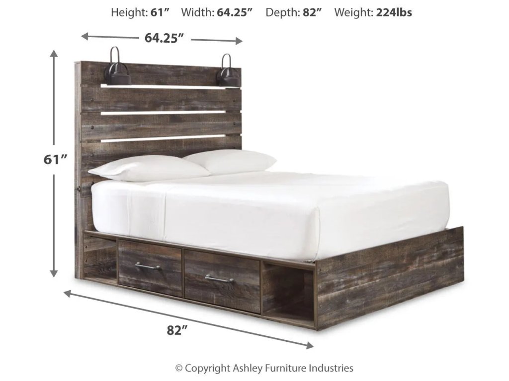 Drystan Queen Panel Storage Bed, Dresser, Mirror, Chest and Nightstand - image 9