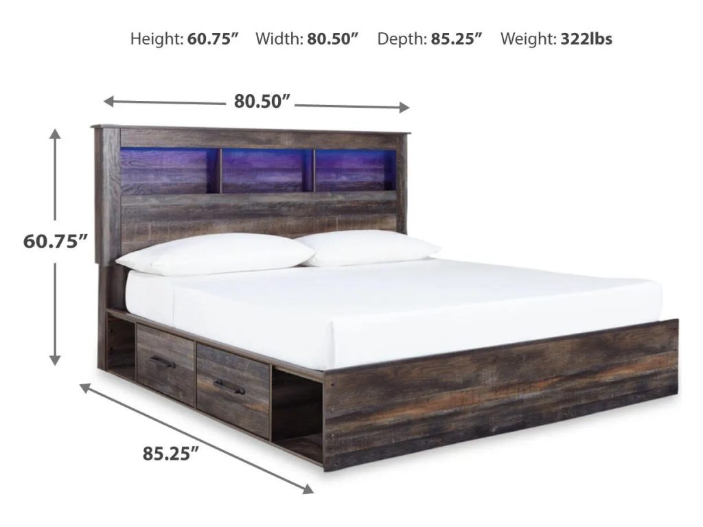 Drystan King Bookcase Storage Bed, Dresser and Nightstand - image 6