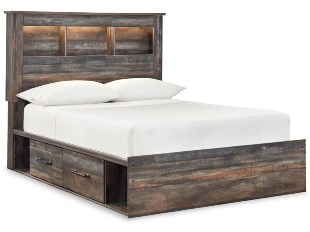 Drystan Full Bookcase Bed, Dresser, Mirror, Chest and Nightstand - image 6