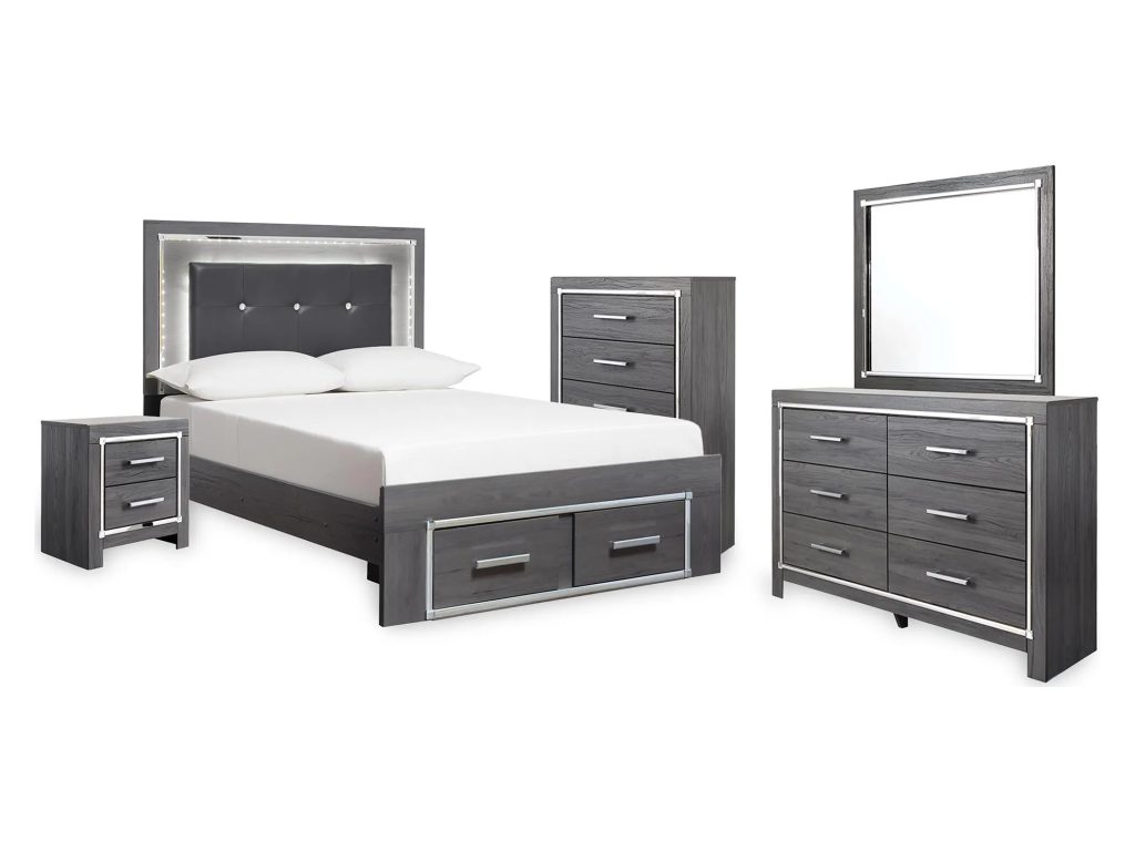Lodanna Full Storage Bed, Dresser, Mirror, Chest and Nightstand - main image