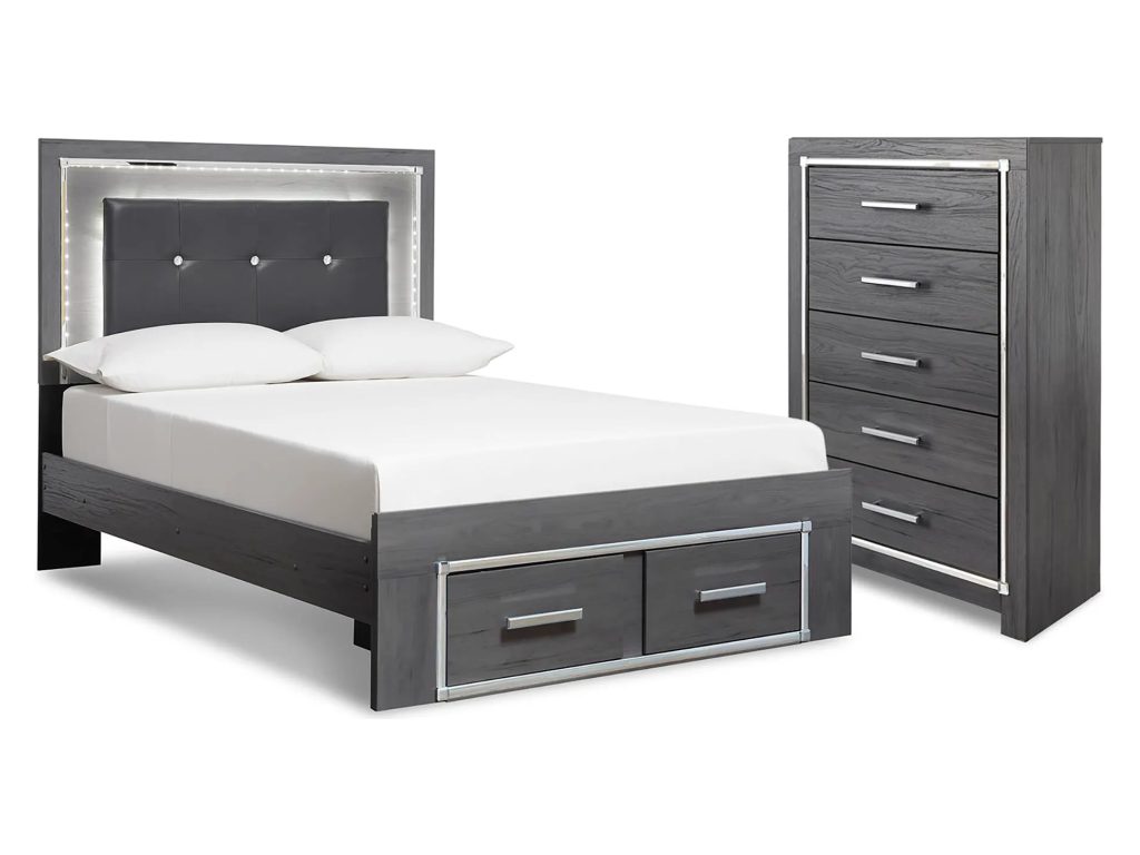 Lodanna Full Upholstered Panel Storage Bed and Chest - main image