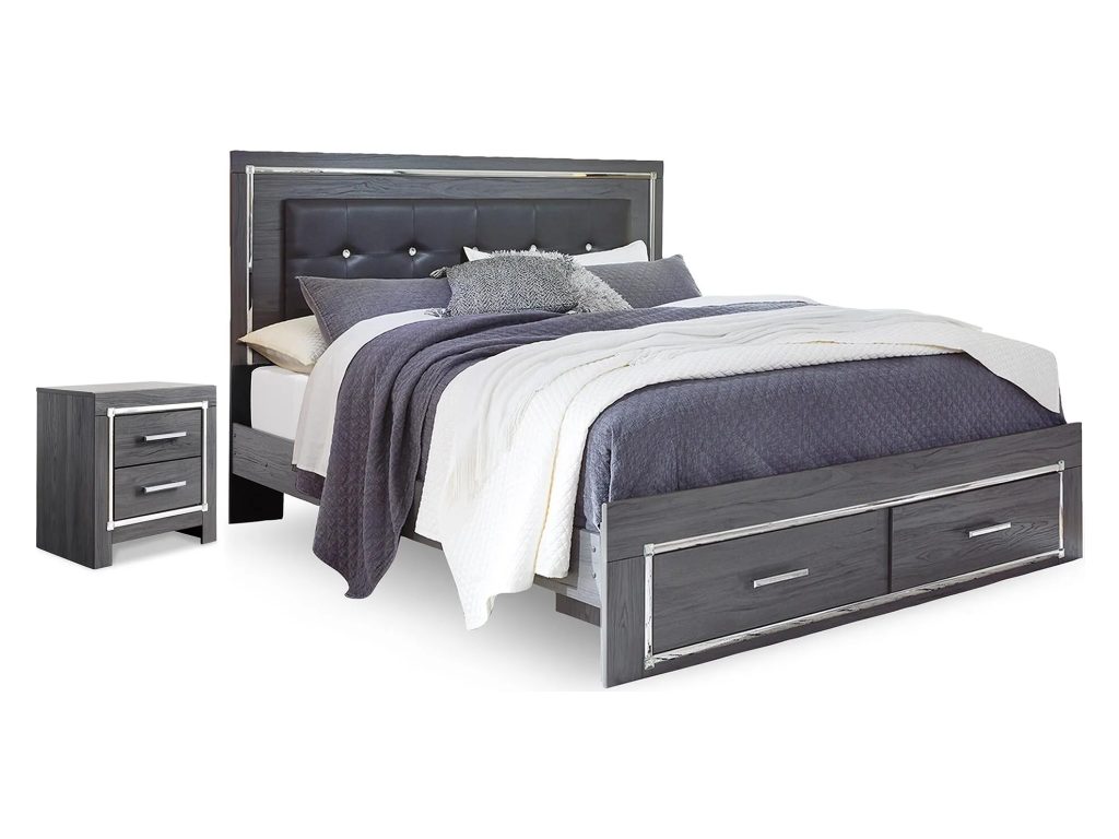 Lodanna King Storage Bed and Nightstand - main image