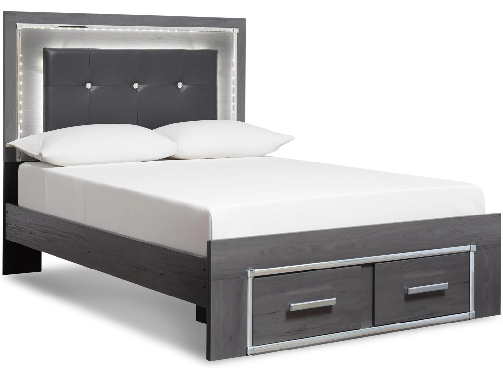 Lodanna Full Storage Bed, Dresser, Mirror and 2 Nightstands - image 1