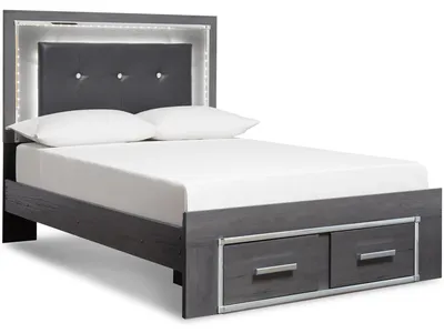 Lodanna Full Storage Bed, Dresser, Mirror and 2 Nightstands - Alternative View