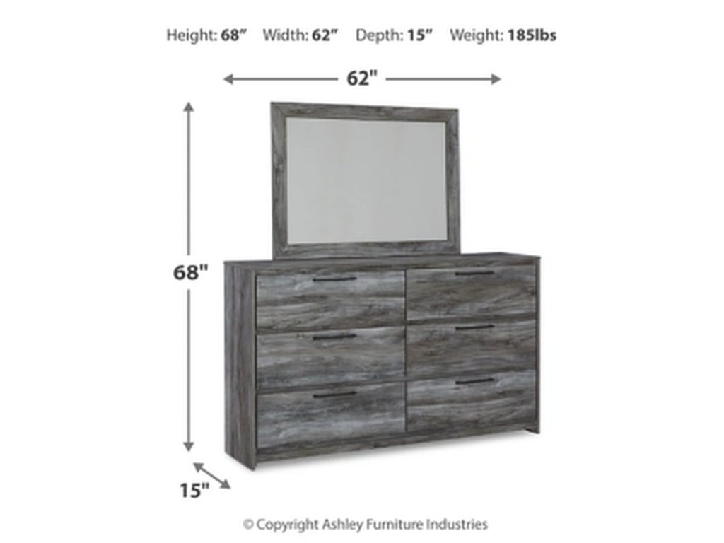 Baystorm Twin Panel Bed, Dresser, Mirror and Chest - image 2