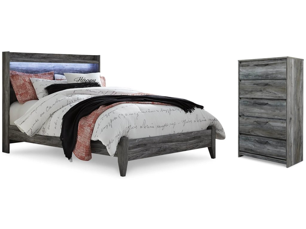 Baystorm Queen Panel Bed and Chest - main image