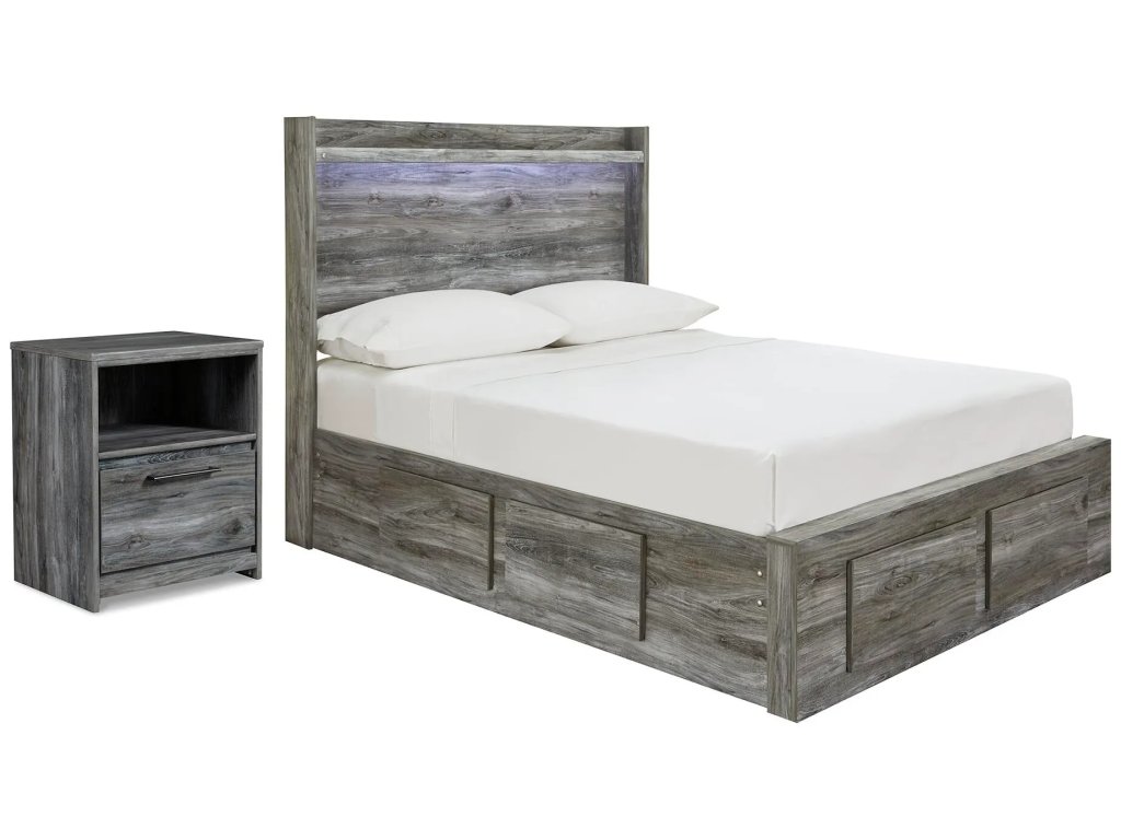 Baystorm Full Panel Storage Bed and Nightstand - main image