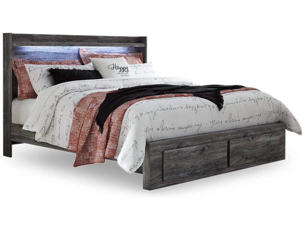 Baystorm King Panel Storage Bed, Chest and 2 Nightstands - image 6