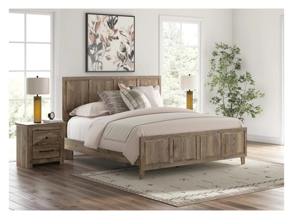 Rusticott King Panel Bed, Dresser, Mirror and Nightstand - image 23
