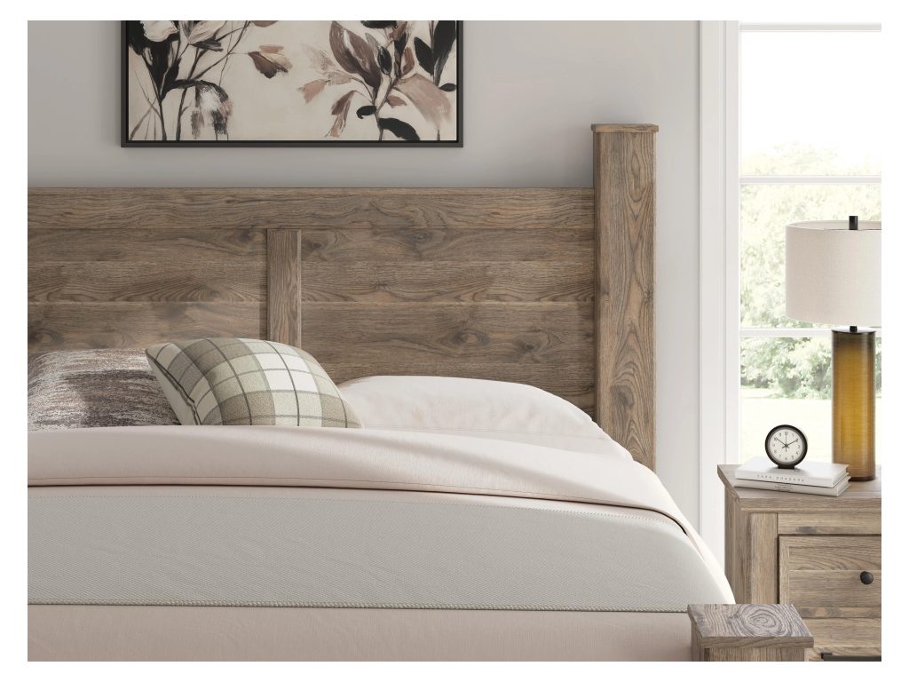 Rusticott King Poster Bed, Dresser, Mirror and Nightstand - image 25
