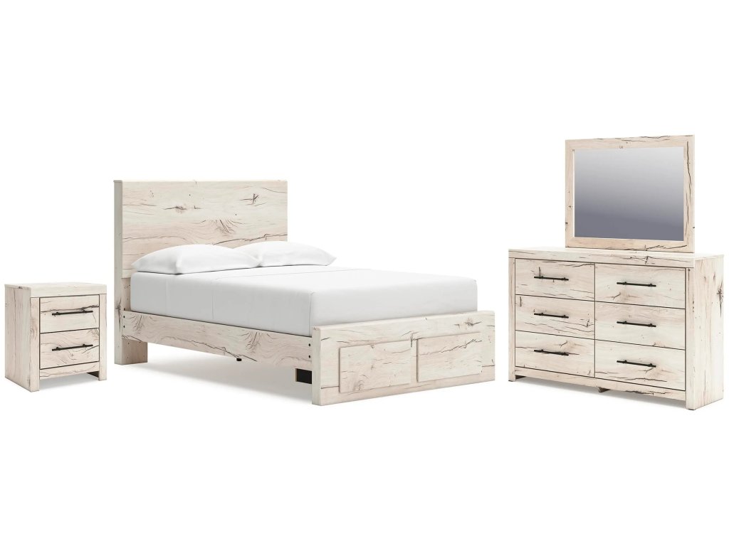 Lawroy Full Panel Storage Bed, Dresser, Mirror and Nightstand - main image