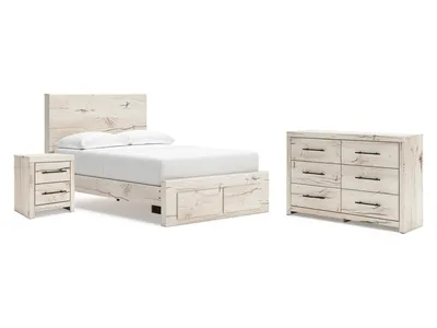 Lawroy Full Storage Bed, Dresser and Nightstand