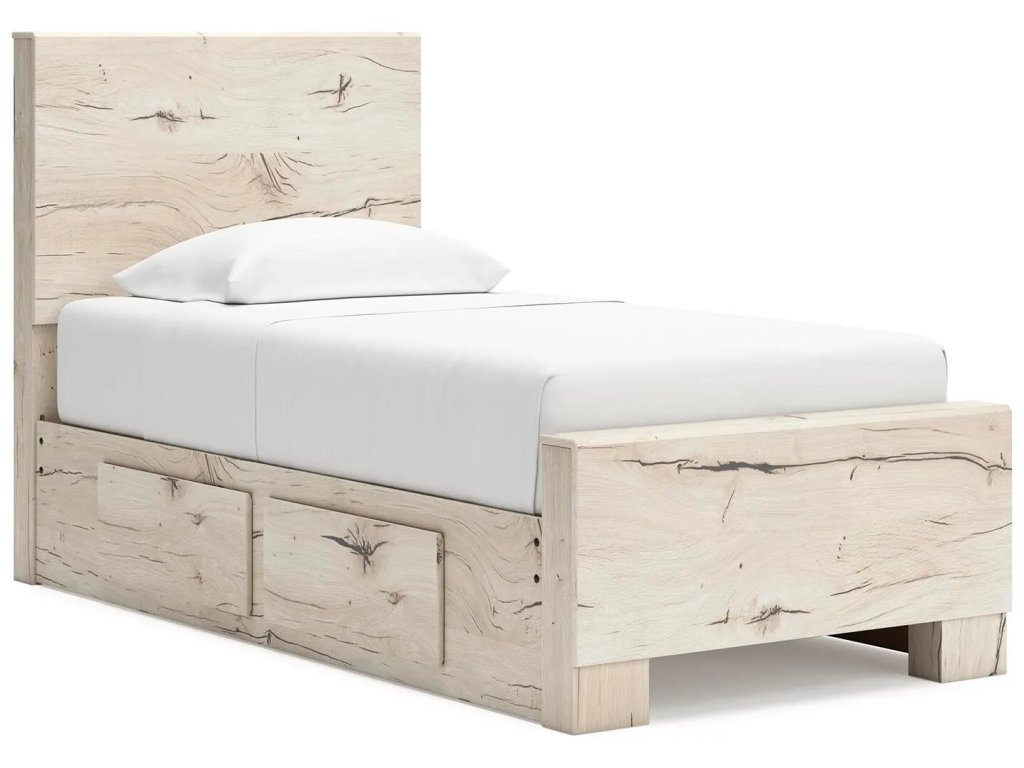 Lawroy Twin Panel Bed with Storage and Nightstand - image 2