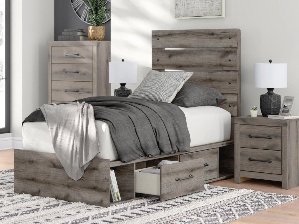 Graystorm Twin Panel Bed with Storage - image 12