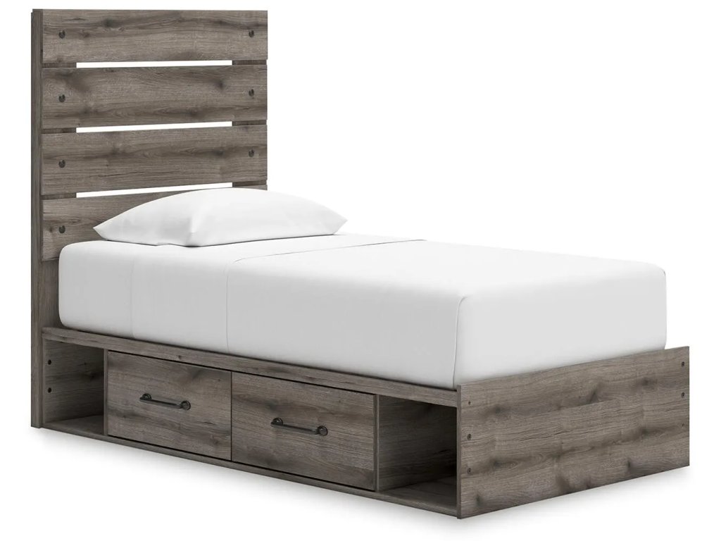 Graystorm Twin Panel Storage Bed - main image