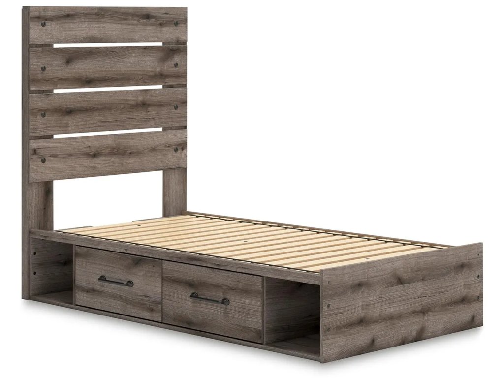 Graystorm Twin Panel Bed with Storage - image 2