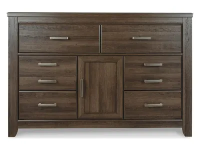 Juararo California King Panel Bed, Dresser, Chest and Nightstand - Alternative View