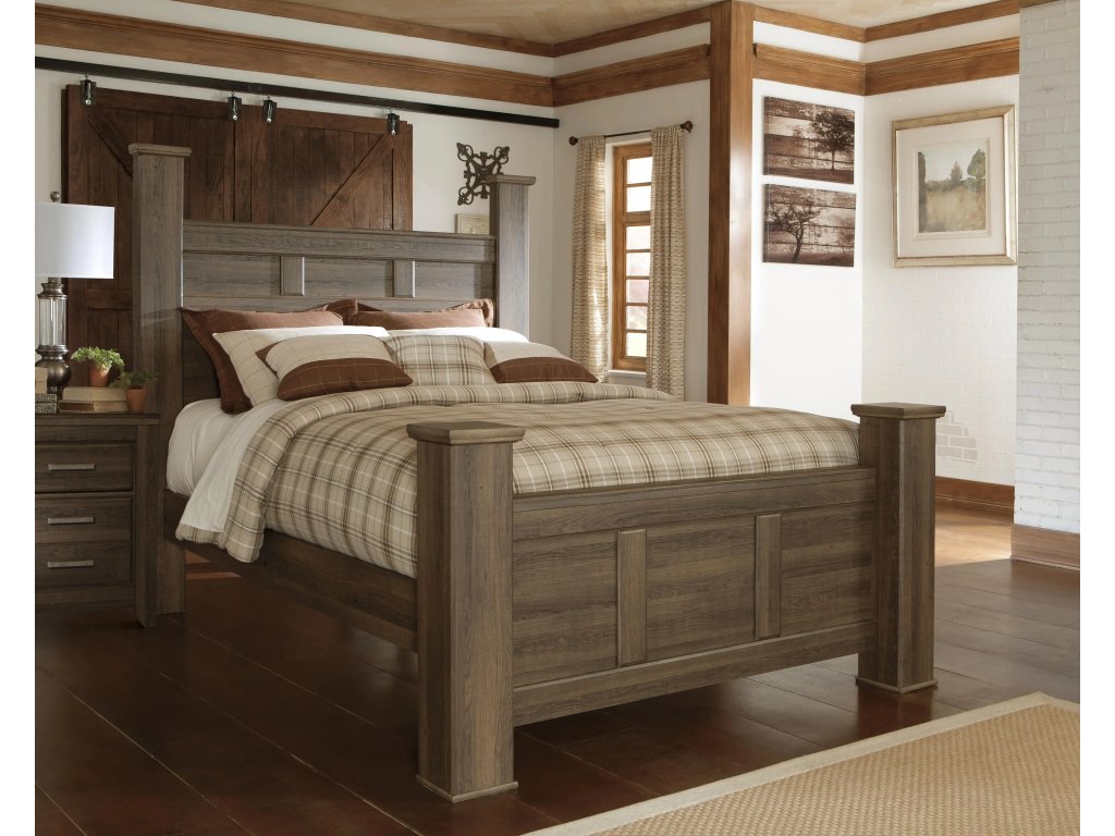 Juararo Queen Poster Bed, Dresser, Mirror, Chest and Nightstand - image 12