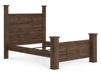 Juararo Queen Poster Bed, Dresser and Mirror - Alternative View