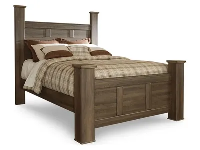 Juararo Queen Poster Bed, and 2 Nightstands - Alternative View