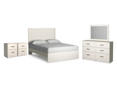 Stelsie Queen Panel Bed, Dresser, Mirror and 2 Nightstands