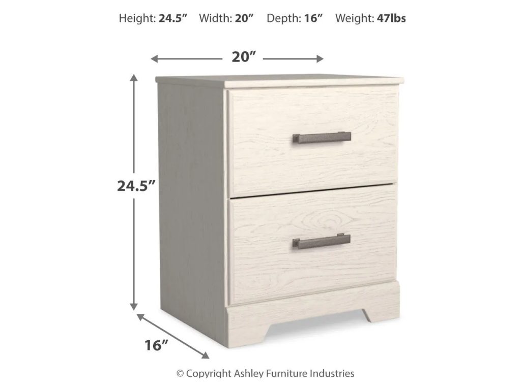 Stelsie King Panel Bed and Nightstand - image 9