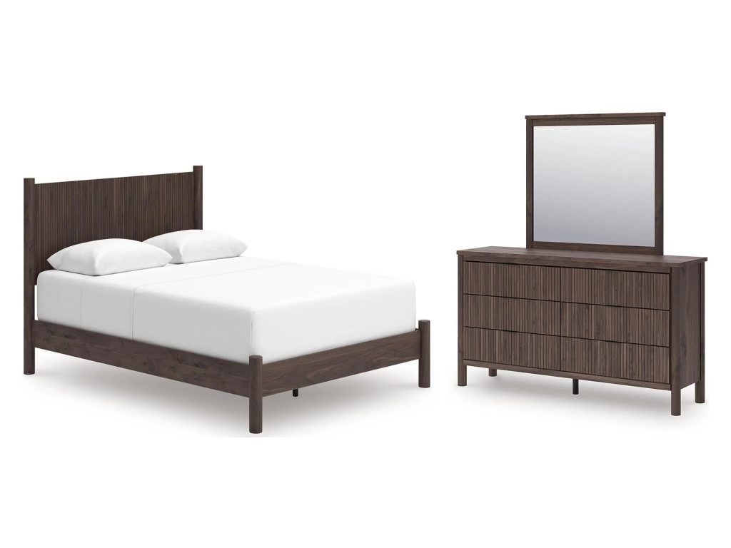 Pamytta Queen Panel Bed, Dresser and Mirror - main image