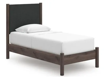 Pamytta Twin Upholstered Panel Platform Bed