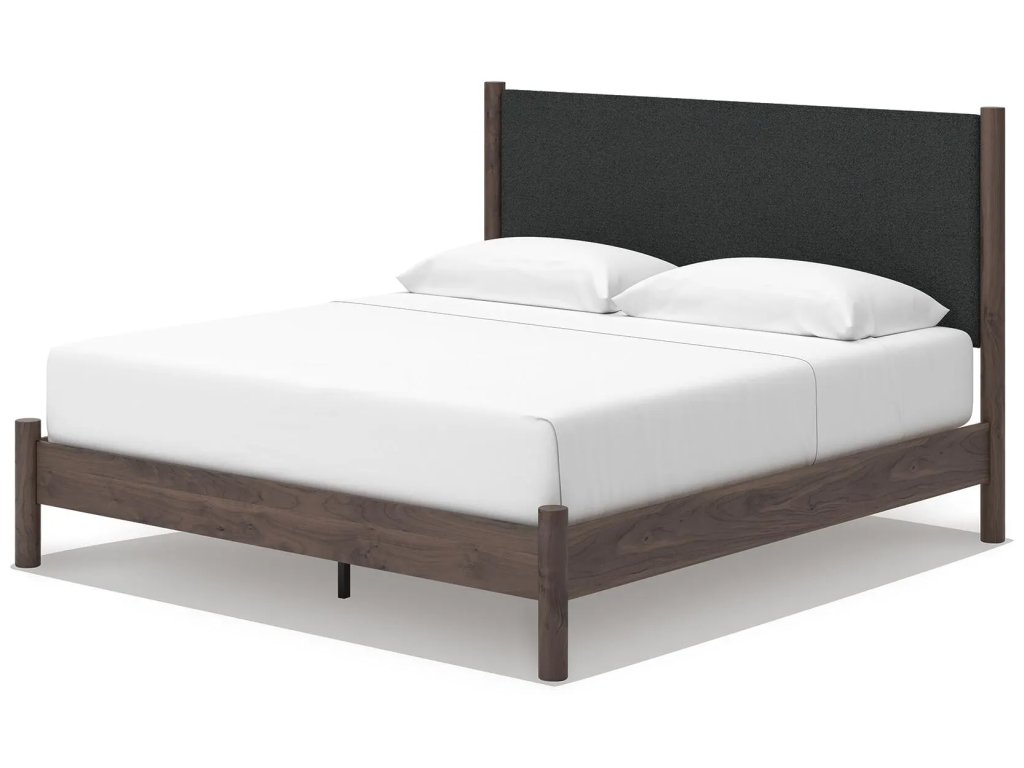Pamytta King Upholstered Panel Platform Bed - image 3