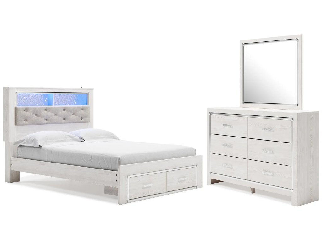 Altyra Queen Panel Storage Bed, Dresser, Mirror and 2 Nightstands - main image