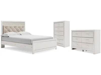 Altyra Queen Panel Bed, Dresser and Chest