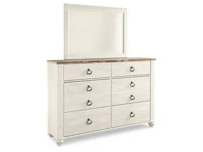 Willowton Full Panel Bed, Dresser, Mirror, Chest and Nightstand - Alternative View