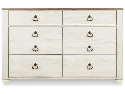 Willowton Queen Sleigh Bed and Dresser