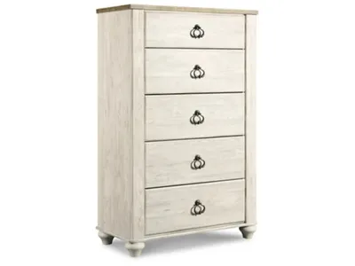 Willowton Queen Sleigh Bed, Chest and Nightstand - Alternative View