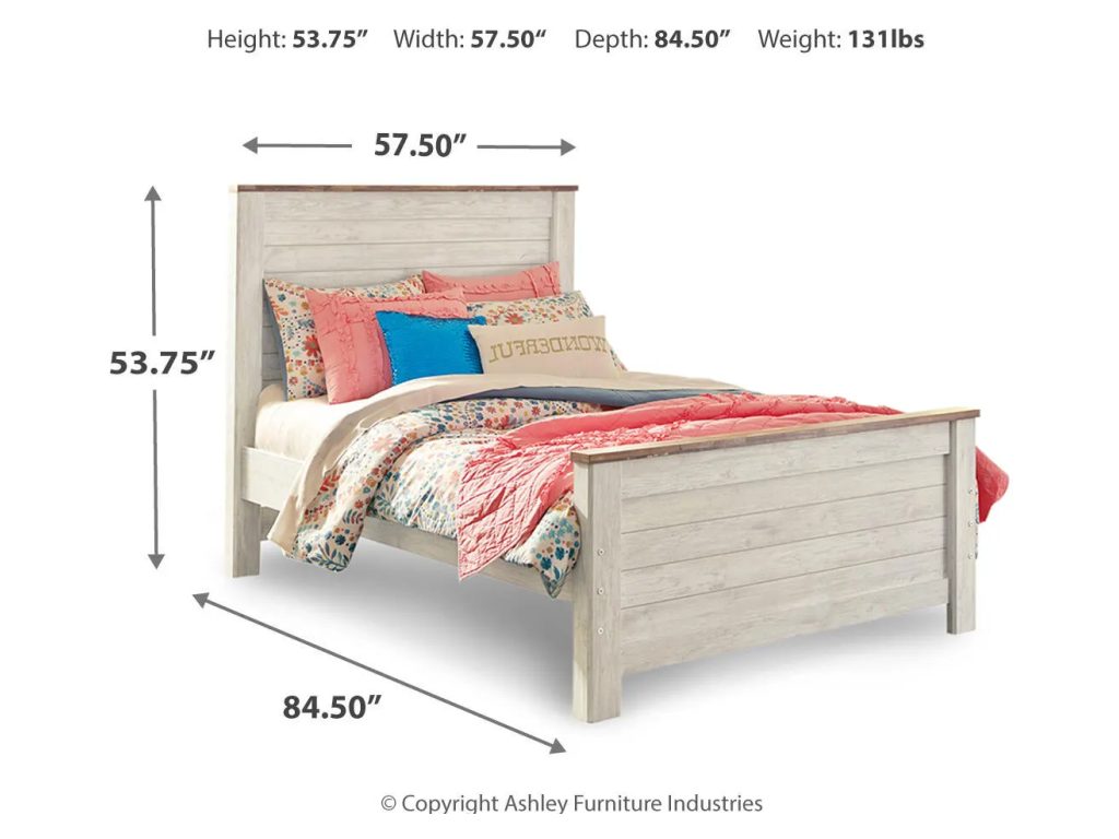 Willowton Full Panel Bed, Dresser, Mirror, Chest and Nightstand - image 4