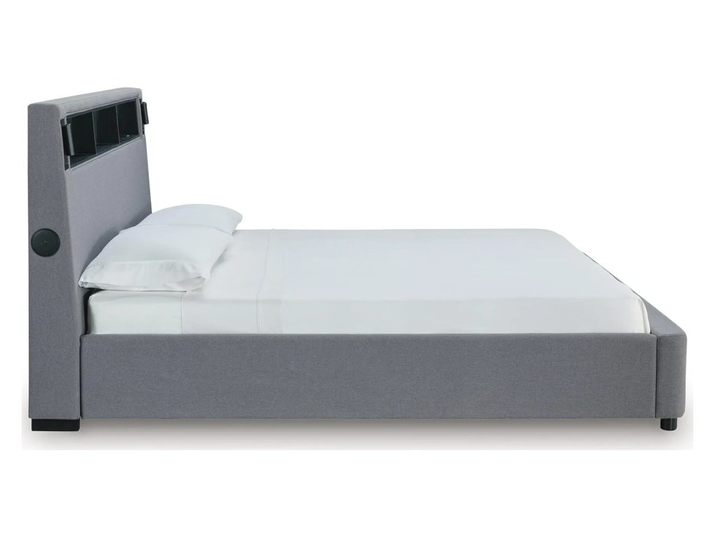 Finigale King Upholstered Bed with Wireless Audio - image 8